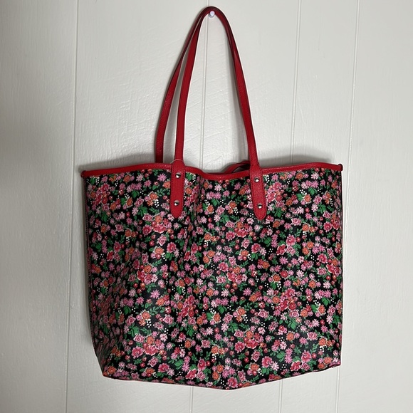 Floral Coach Pocketbook with Clutch - Picture 4 of 10